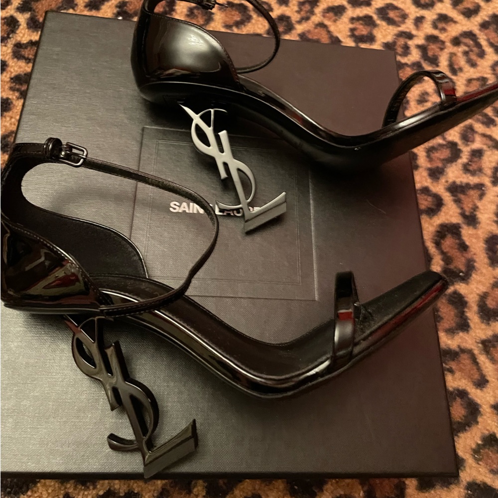 Black Opium YSL heels Size 6